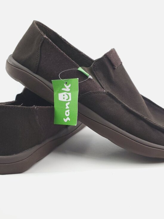 Sanuk Vagabond Tripper Chill Slip-On Loafer Shoes Canvas Comfort Men\'s 14 NWT